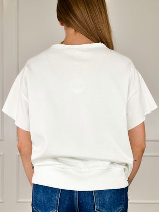In the Pursuit of Style Cotton Blend Short Sleeve Avery Mae Top - Multiple Colors