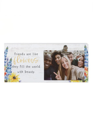 Friends Are Flowers Wood Decor