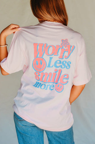PRE-ORDER SB Worry Less Smile More Tee