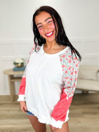 You're Telling Me Knit Long Sleeve Ivory Avery Mae Top