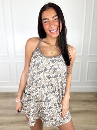 Ready For the Wild Camo Avery Mae Padded Dress