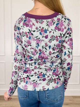 I'll Do the Talking Knit Long Sleeve Grey Avery Mae Top
