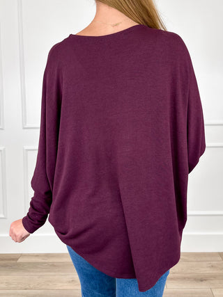 Lost in Thought Knit Dolman Sleeve Avery Mae Top - Multiple Colors