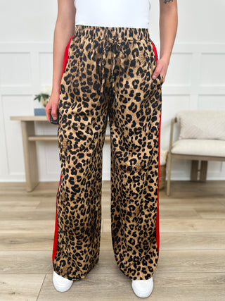 Come to the Wild Side High-Rise Wide Leg Leopard Print Avery Mae Bottoms - Multiple Colors