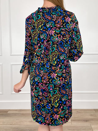 Dear Scarlett Let it Be Known Wrinkle-Free Black Gabby Dress