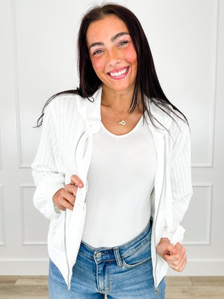 POL Adventure Ready Knit Long Sleeve Zip Up Hooded Sweatshirt - Multiple Colors