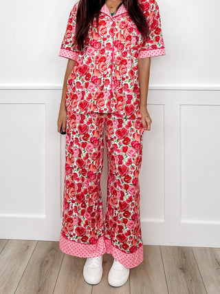 Feeling So Loved High Rise Pink Avery Mae PJ Set
