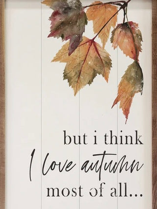 Fall 5x8 Wood Shelf Sitter - 2 options!