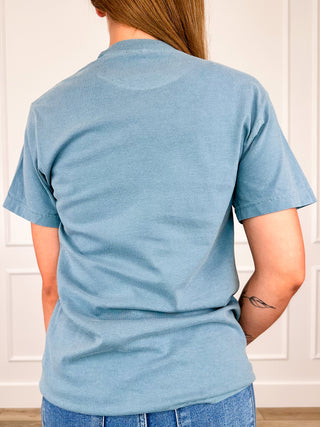 His Way is Better Cotton Short Sleeve Blue Avery Mae Graphic Tee Shirt (Comfort Colors)