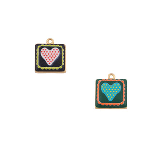 PRE-ORDER LPJ Enamel Heart Pendant Charm