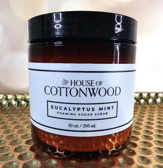 House of Cottonwood Foaming Sugar Scrub - Eucalyptus Mint