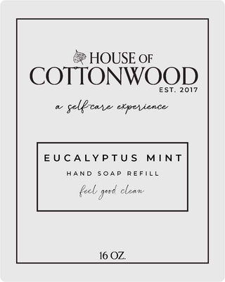 House of Cottonwood Foaming Hand Soap Refill - Eucalyptus Mint
