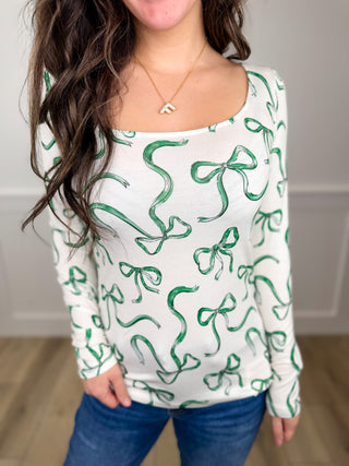 Holiday Comfort Rayon Blend Long Sleeve Avery Mae Top - 4 options!