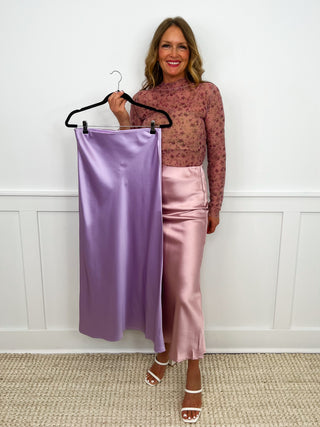 Don't Hide Away Satin Avery Mae Skirt - 2 colors!