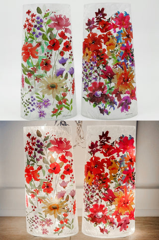 Wildflower Glow Glass Light Up Decor - 2 options!