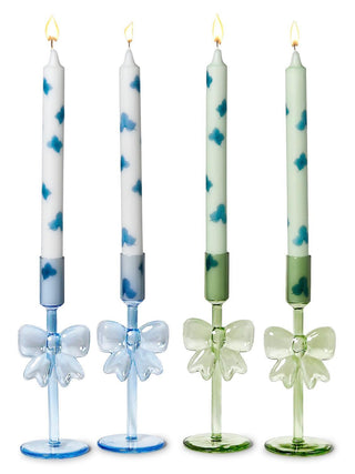 Ribbons & Radiance Glass Candleholder Set - Multiple Options