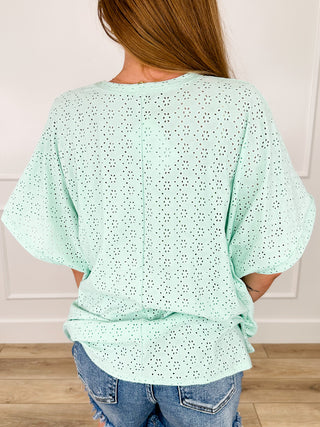 Mint to Be Lightweight Short Sleeve Mint Avery Mae Top