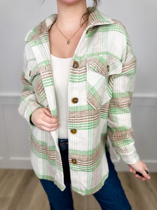 Out of the Ordinary Flannel Long Sleeve Avery Mae Jacket