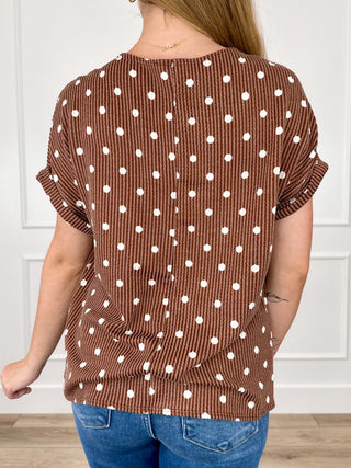 Connecting the Dots Ribbed Short Sleeve Avery Mae Top - Multiple Colors