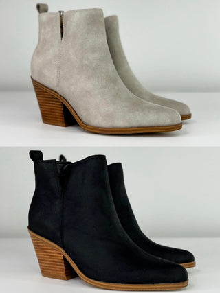 Corkys Pick Me Choose Me Faux Leather Booties- 2 colors!