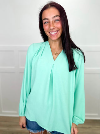 Oh the Anticipation Lightweight Long Sleeve Avery Mae Top - Multiple Colors