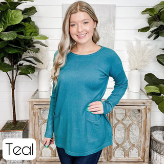 Happy Together Zenana Soft Knit Long Sleeve Top - 10 colors!