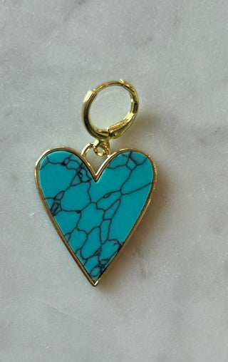 PRE-ORDER LPJ Turquoise Heart Charm
