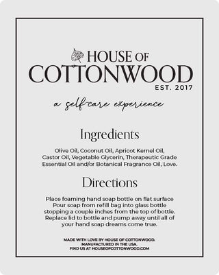 House of Cottonwood Foaming Hand Soap Refill - Baja Goddess