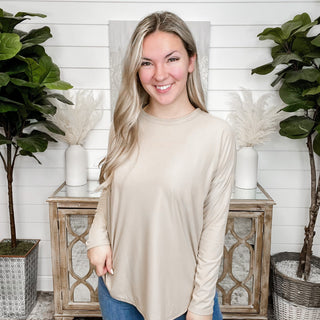 Adding Positivity Ribbed Long Sleeve Top - 9 colors!