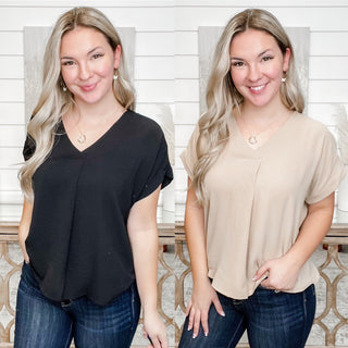 Dreamy Days Short Sleeve Top - 2 colors!