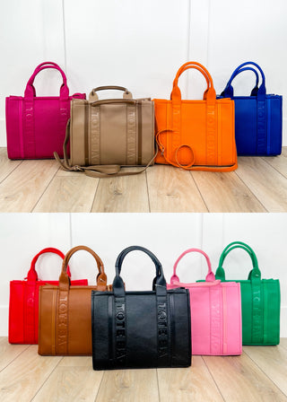 Got it Handled Faux Leather Tote Bag & Wallet Set - 11 colors!