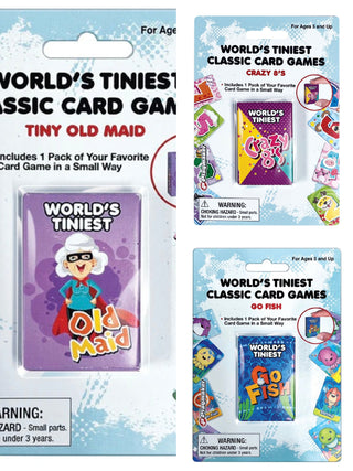 Worlds Tiniest Classic Card Game - 3 options!