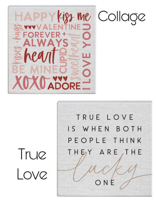 Valentine's Wood Block Sign - 2 options!
