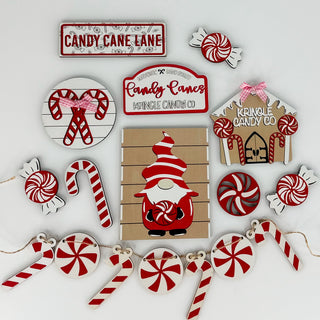 Candy Cane Lane Tray Decor