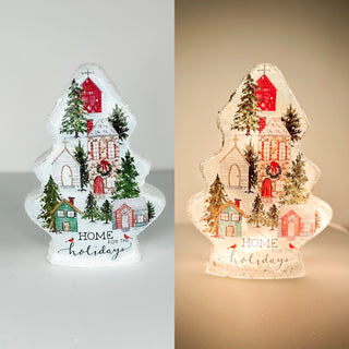 Home for the Holidays Resin Light Up Decor