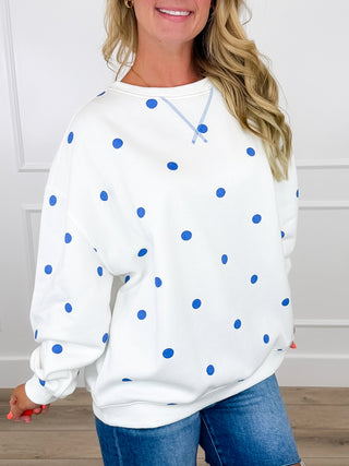 You Won't Believe it Cotton Blend Long Sleeve Avery Mae Crewneck Sweatshirt - Multiple Colors