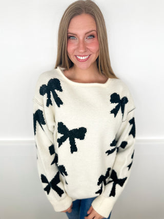 White Birch Dainty Darling Knit Long Sleeve Cream Sweater Top