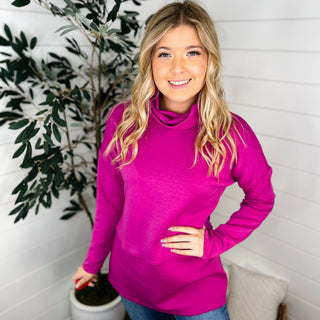 Dear Scarlett On Your Way to Greatness Long Sleeve Cowl Neck Weekender Top - 5 colors!