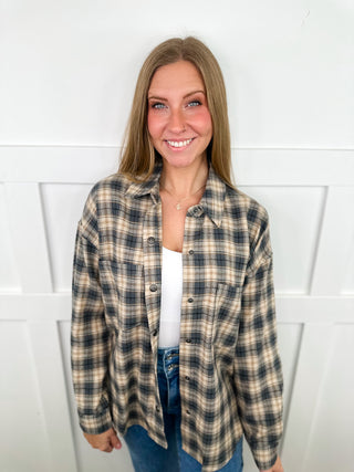 Hem & Thread So Many Ways of Style Cotton Long Sleeve Flannel - 2 colors!