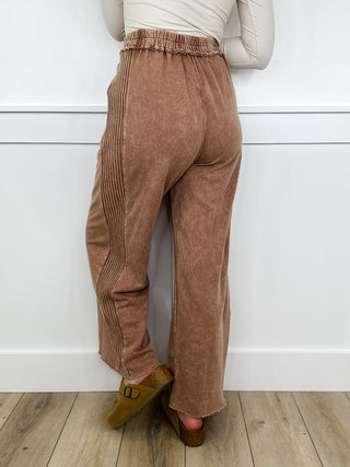 Cozy Day Approved High Rise Cotton Wide Leg Avery Mae Bottoms - 2 colors!