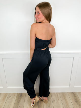 Effortless Elevation Strapless Avery Mae Jumpsuit - 2 colors!