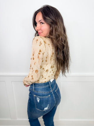 Velvet Touch Sheer Mesh Long Sleeve Avery Mae Top - 5 colors!