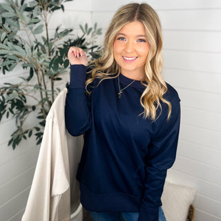 Back in a Second Lightweight Long Sleeve Avery Mae Weekender Top - 2 colors!