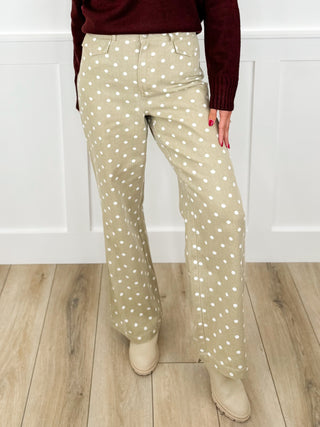 A Fresh Take High Rise Cotton Wide Leg Sand Avery Mae Bottoms