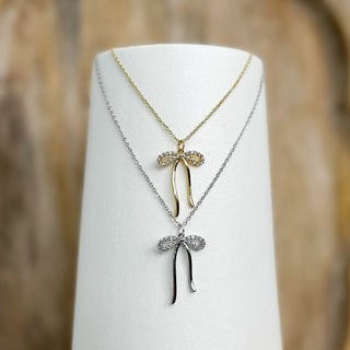 B.B. Lila Put a Bow on it Necklace - 2 colors!