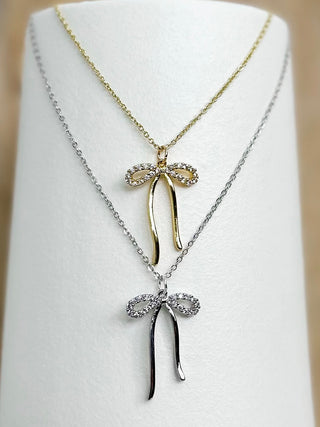B.B. Lila Put a Bow on it Necklace - 2 colors!