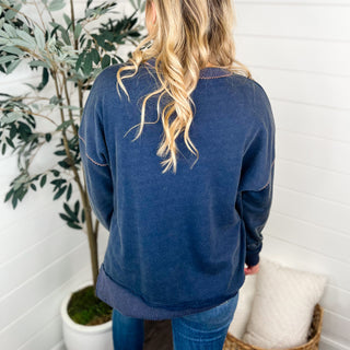 Web of Love Cotton Blend Long Sleeve Avery Mae Weekender Top - 2 colors!