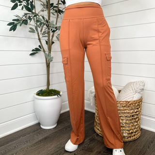 Can't Compare High Rise Straight Leg Avery Mae Cargo Bottoms - 2 colors!