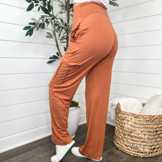 Can't Compare High Rise Straight Leg Avery Mae Cargo Bottoms - 2 colors!