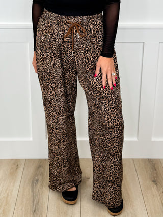 Such a Wild Catch High Rise Wide Leg Leopard Avery Mae Bottoms